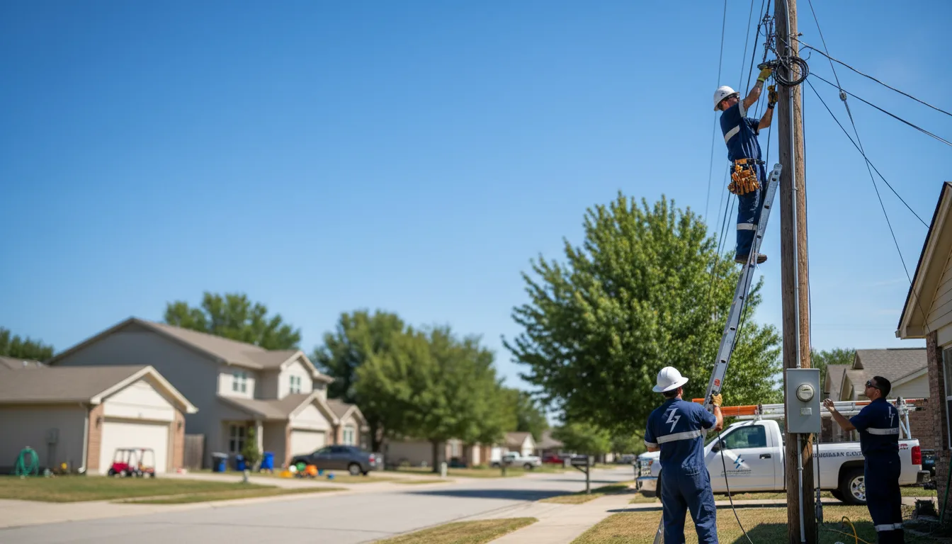 Residential electrician providing installation services in Vida, OR
